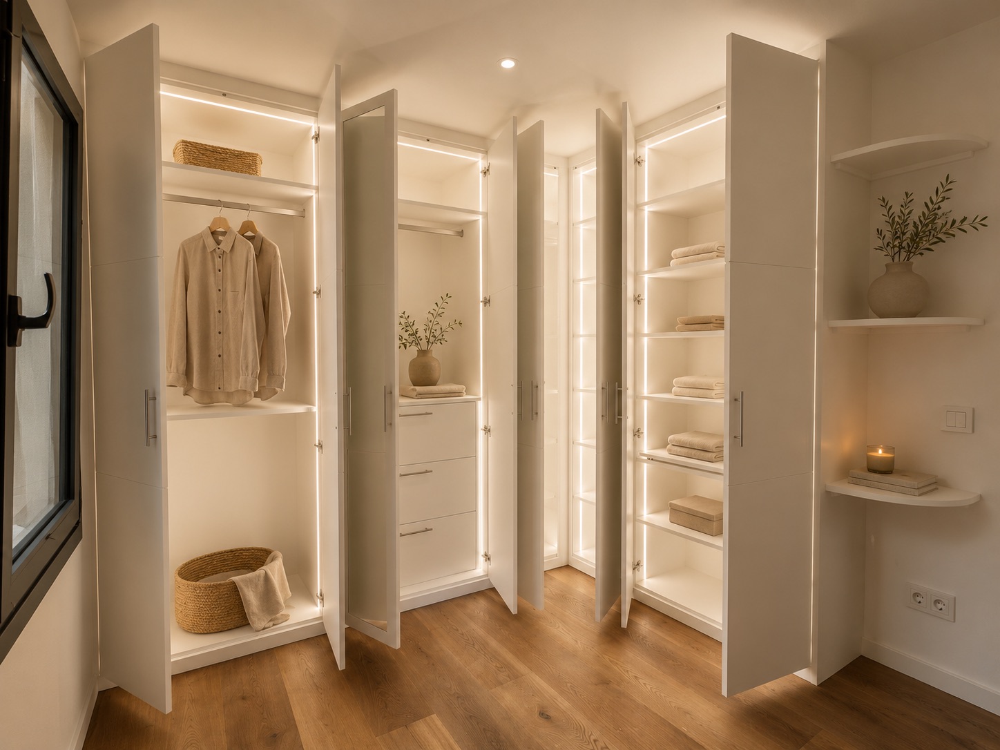 Custom fitted wardrobe