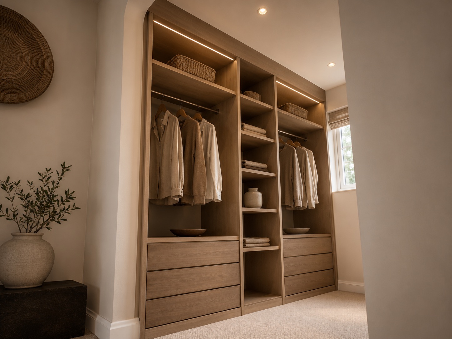 Custom fitted wardrobe