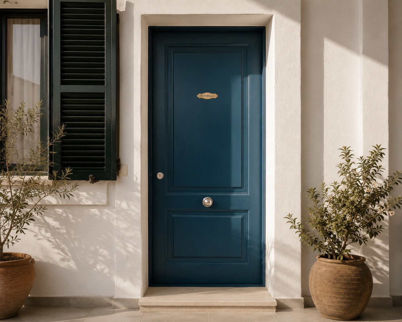 Iroko entrance door