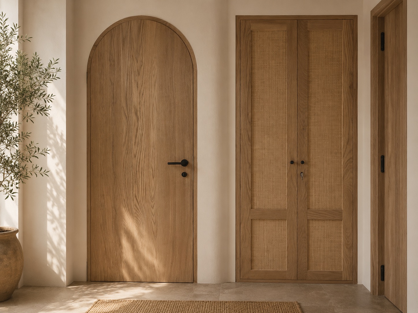 Internal ash doors