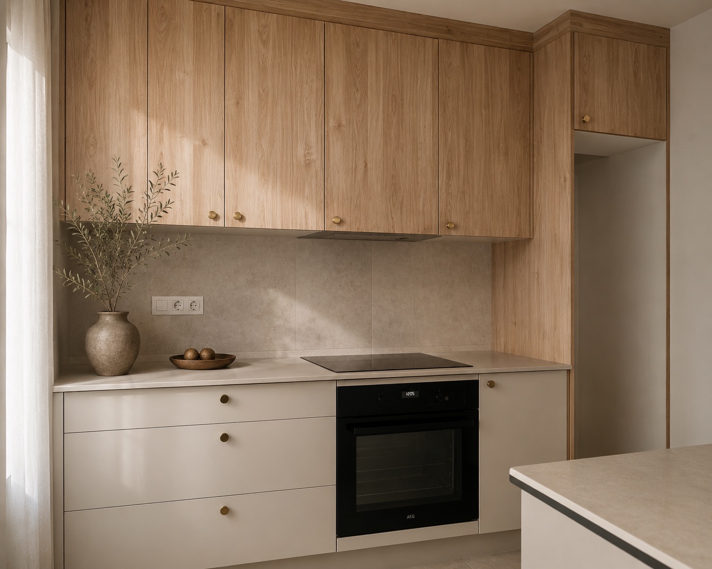 Bespoke oak kitchen cabinetry
