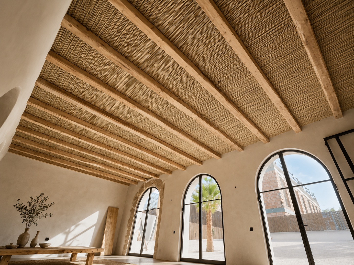 Bamboo ceiling