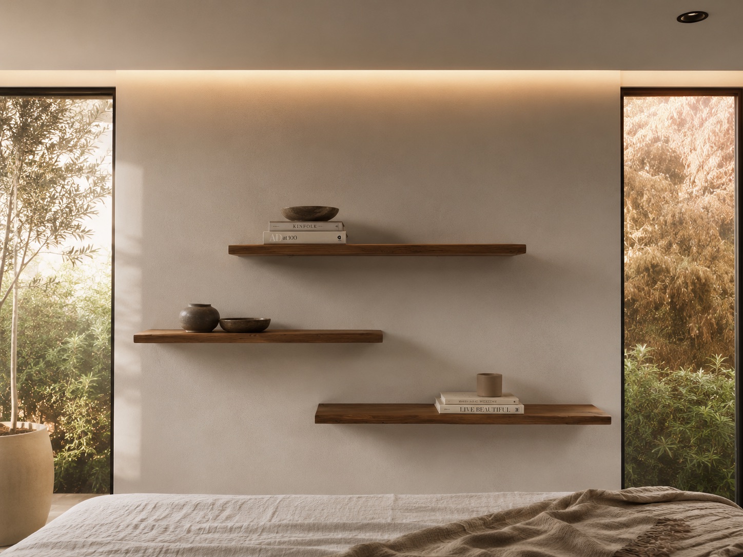 Floating shelves
