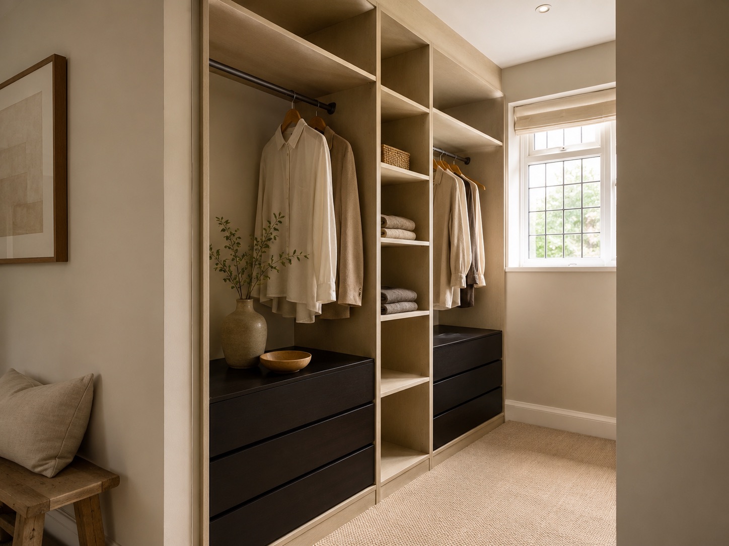 Custom open wardrobe