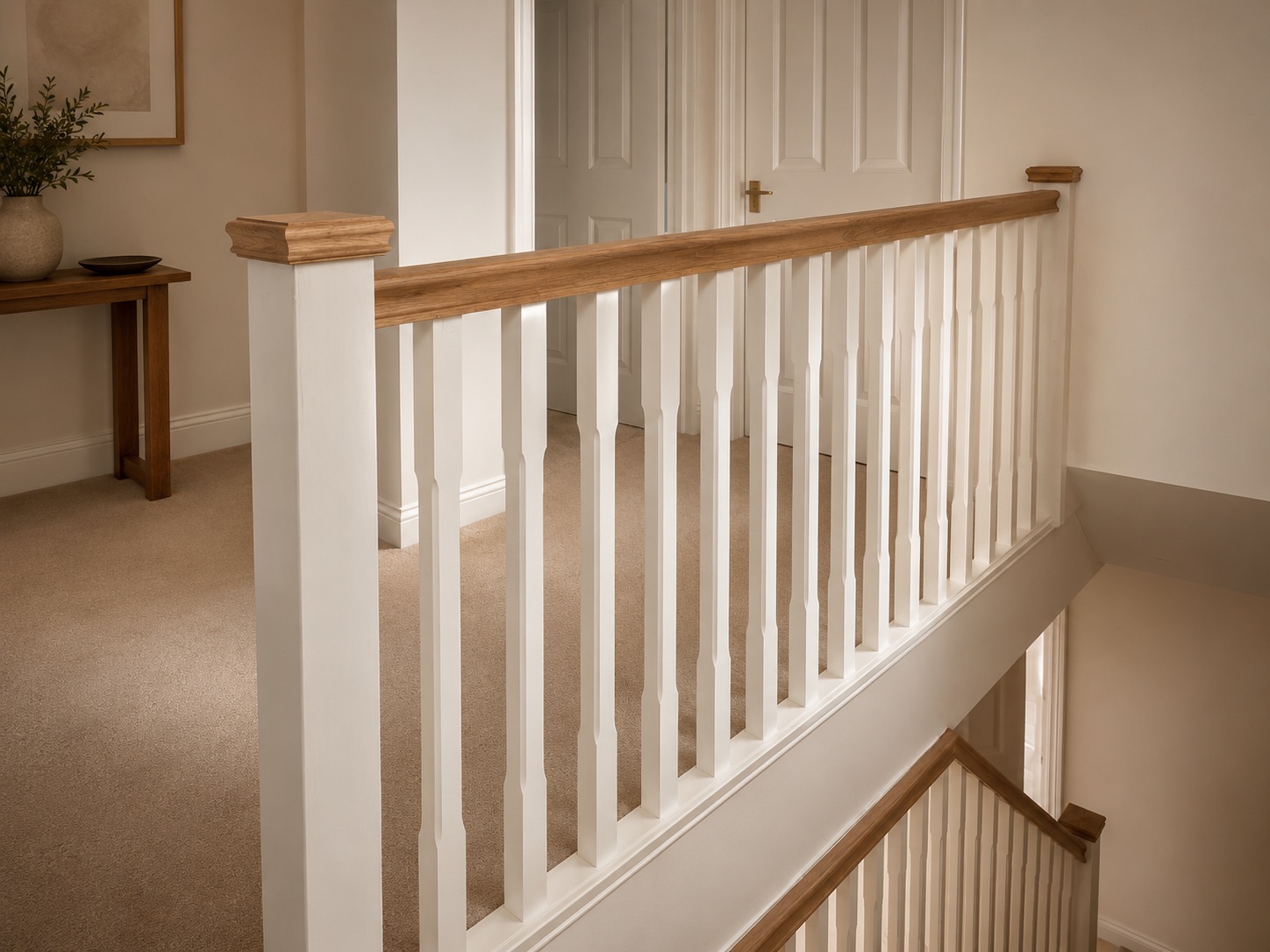 Wooden balustrade