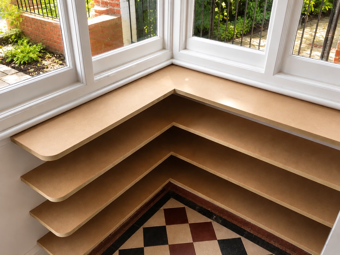 Corner shelving